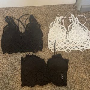 3 Shein Lacey Crop Tops
